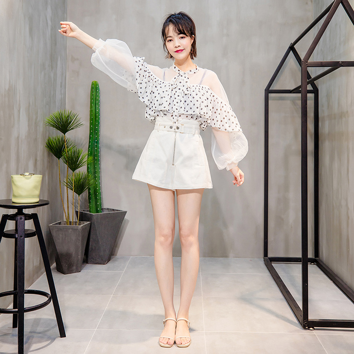 KEIKO/凯莉欧 蕾丝雪纺衫不退不换