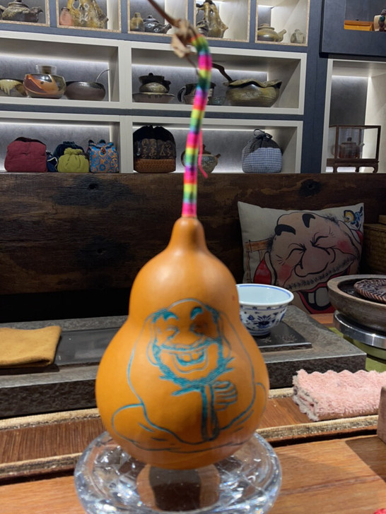 木马原创书画作品之小元临摹雕刻彩绘精品 葫...