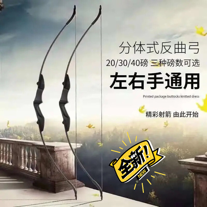 复合真弓箭竞技直拉成年人弓箭套装弹弓大全反...