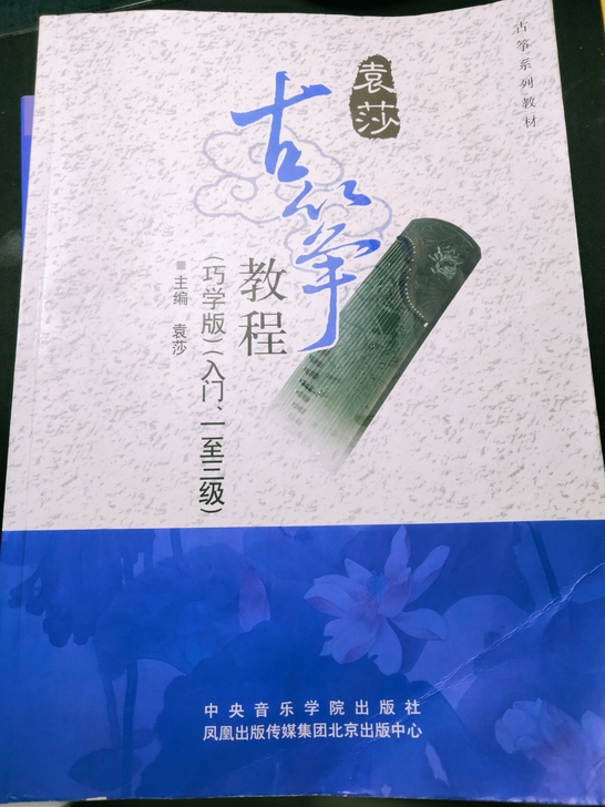 古筝教学书，几乎全新。一本袁莎古筝教程，古...