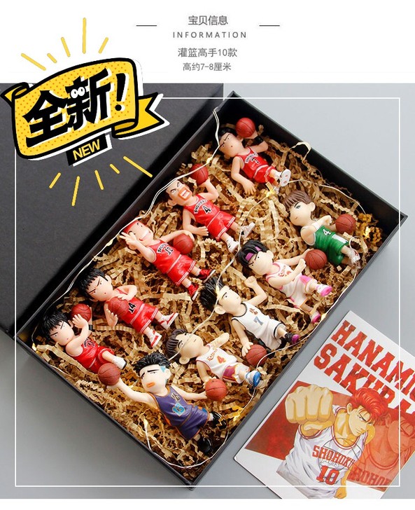灌篮高手Q版手办模型动漫摆件人偶樱木花道流...