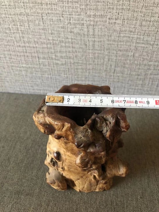 根雕笔筒完正,210603d二手闲置售后不退
