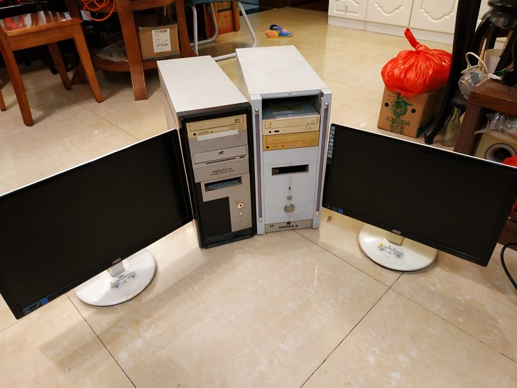 二手办公电脑家用电脑台式机两台，配置如图，...