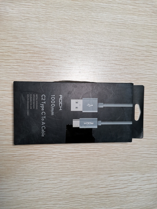 Rock洛克type-c数据线，全新未拆颜...