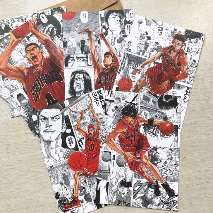 灌篮高手 明信片 8张樱木花道流川枫三井寿