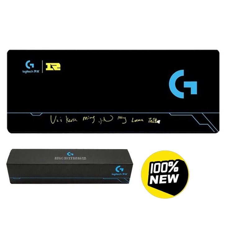 【特价甩卖】全新罗技超大电竞黑蓝色RNG签...