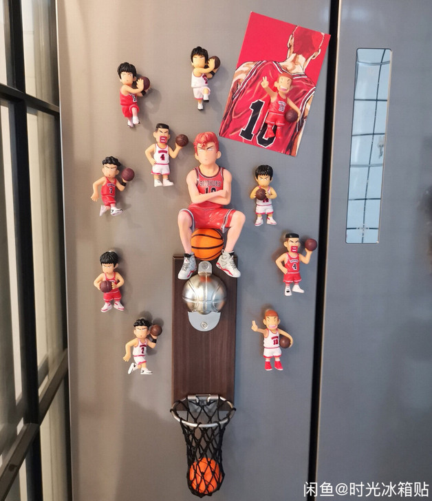 全新网红灌篮高手樱木花道冰箱贴开瓶器卡通动...