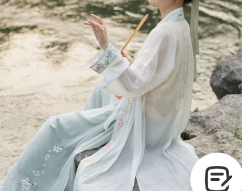 九曲阑珊原创抹茶改良汉服宋制长褙子宋裤三件...