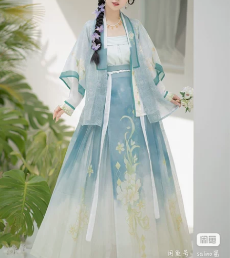 御篇原创改良汉服女【山茶花】宋制吊带百迭裙...