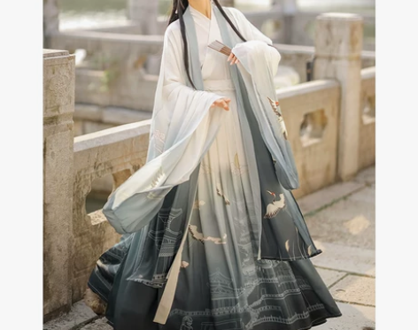 滕王阁汉服女正品原创中国风晋制齐腰襦裙夏款...