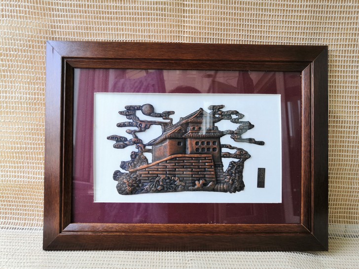 铜板浮雕画德胜门