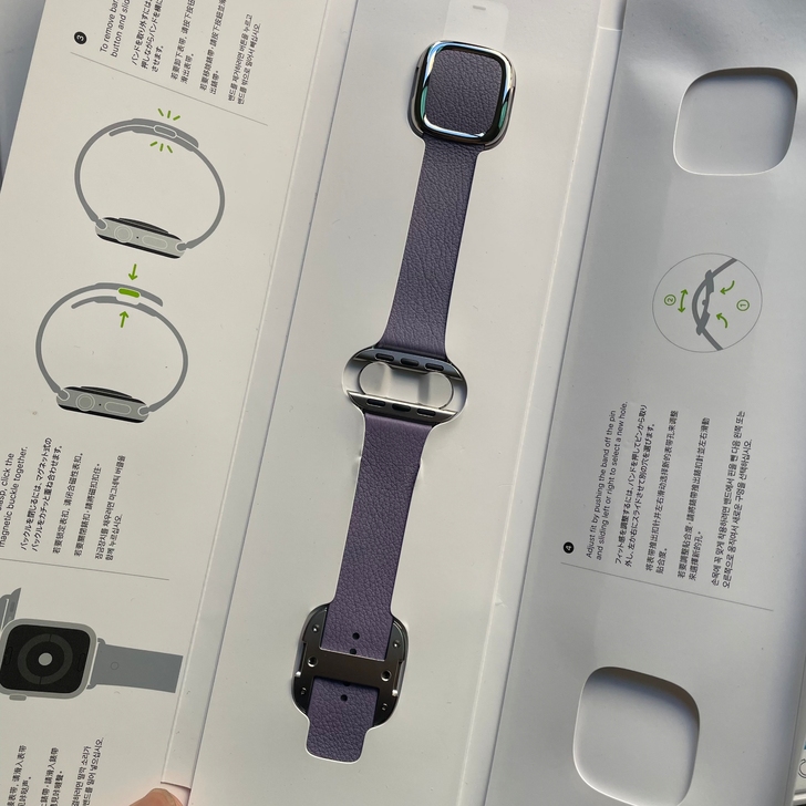 全新Apple Watch紫丁香现代风表带