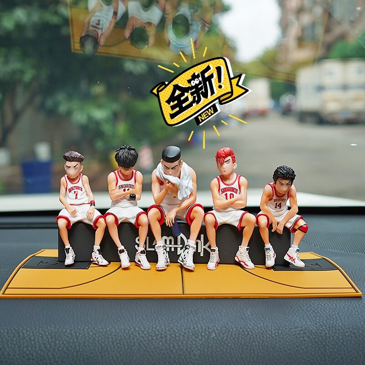 小号灌篮高手湘北五虎汽车摆件