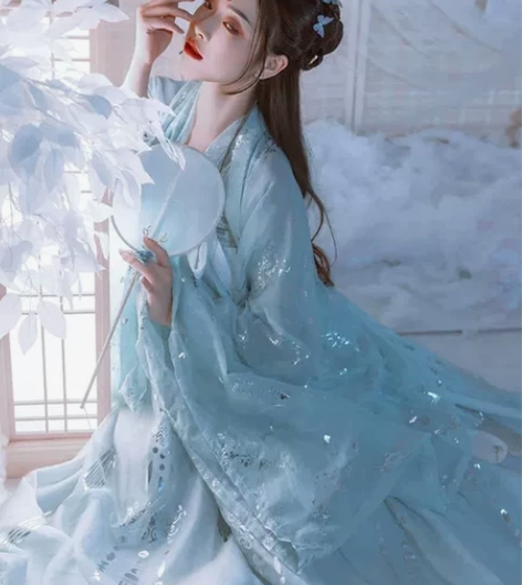 艺缕仙鹤汉服女正品原创设计襦裙广袖仙女飘逸...