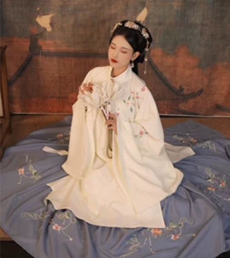 艺缕原创汉服女 【牡丹记】袄裙刺绣立领褶裙...