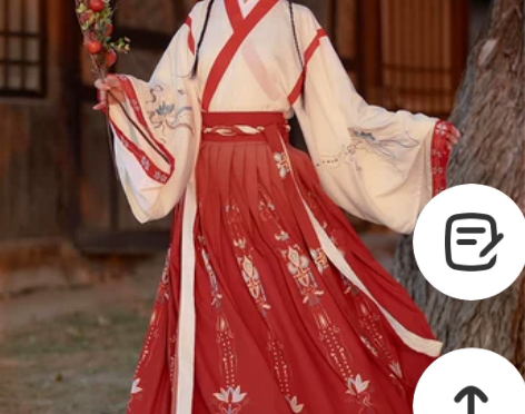 艺缕原创汉服【半生莲】交领晋制齐腰襦裙日常...