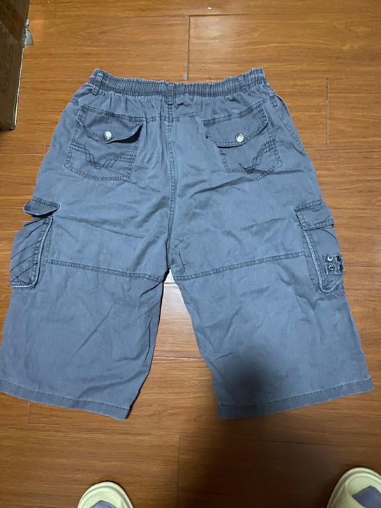 男士全棉休闲短裤橡皮筋腰