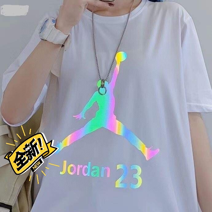 乔丹jordan23灌篮高手七彩反光印花运...