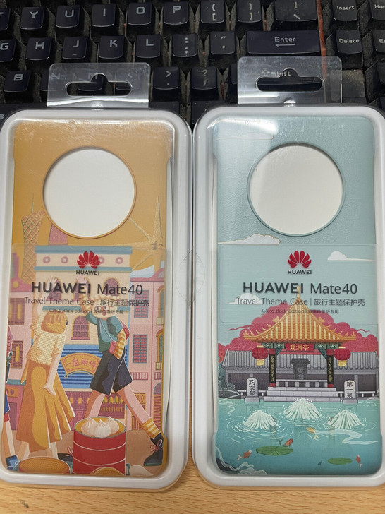 华为mate40旅行主题保护壳原厂手机壳正品
