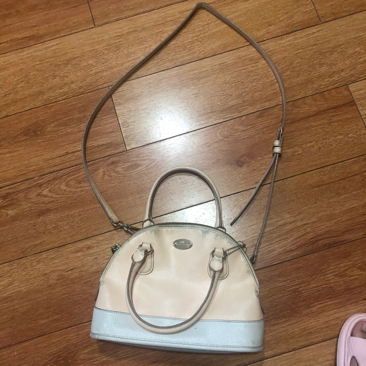 二手coach/蔻驰小号贝壳包斜挎单肩手提包