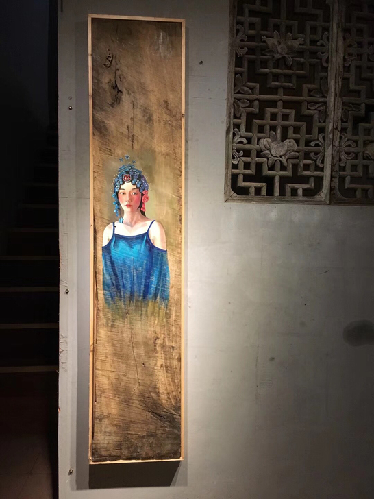 木板画纯手工。