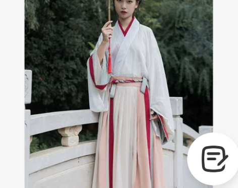 【秋色】五五年汉服女晋制交领齐腰,秋色 尺...