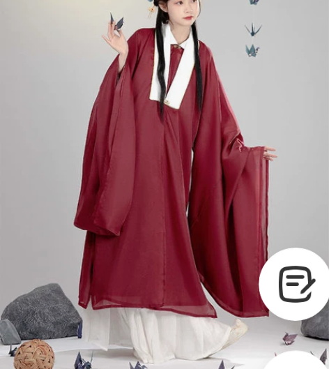 五五年 酒中仙 原创汉服女明制立领衫披风襦...