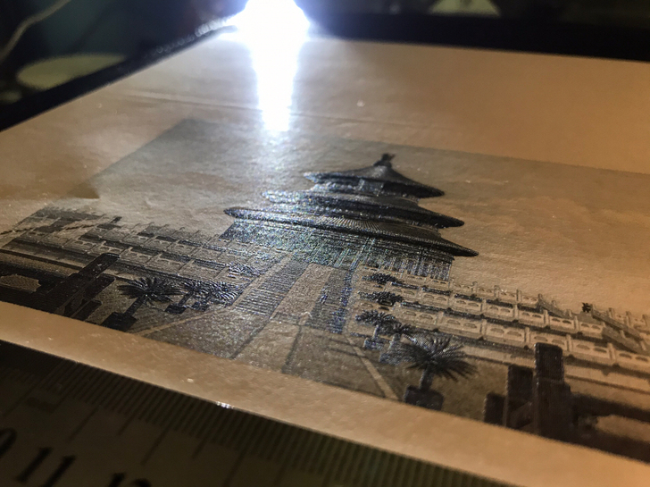 凹版雕刻画，六幅名画精品