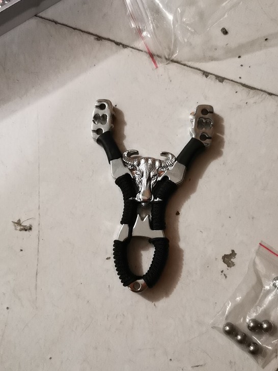 弹弓加强专业户外不锈钢弹弓高精准卡珠皮筋竞...