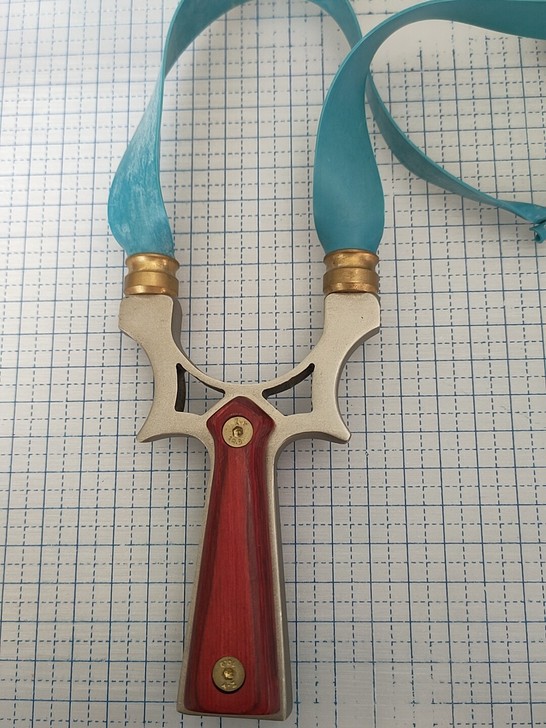 全新扁皮弹弓，不锈钢弹弓木柄贴片，质量好造...