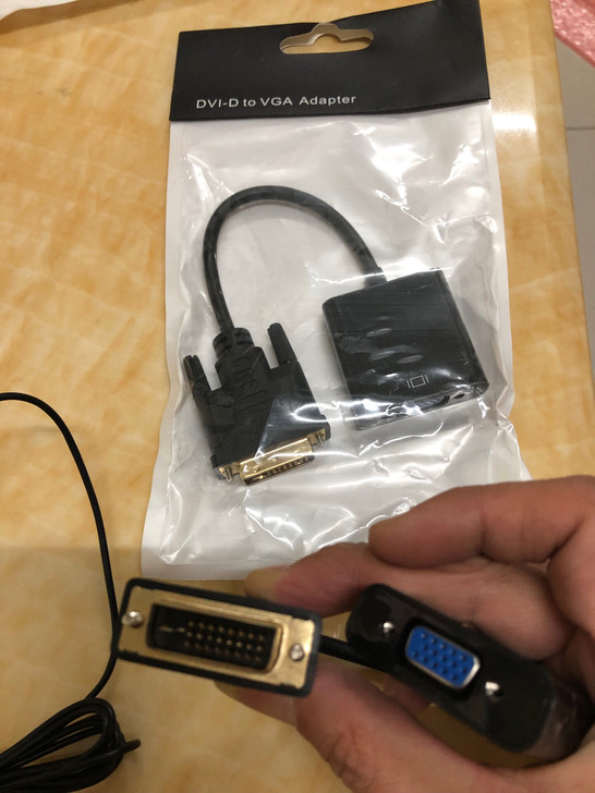 DVI公转VGA母24+1显示器转换接头电...