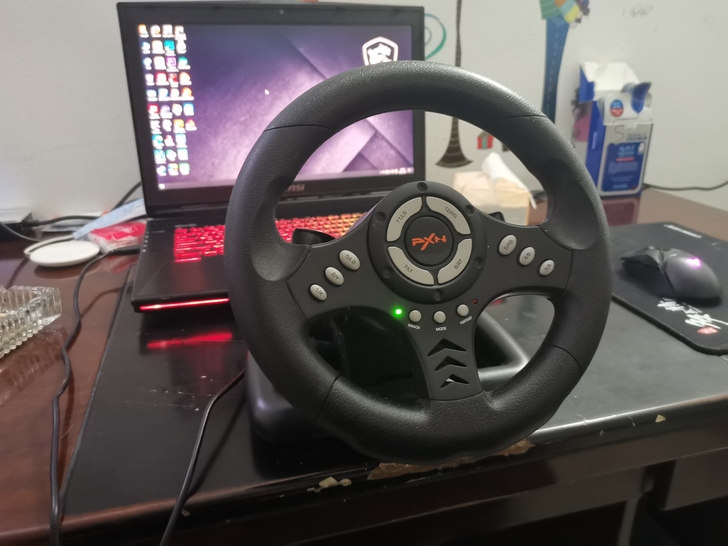 莱仕达无极3电脑游戏方向盘,正常使用,没有...