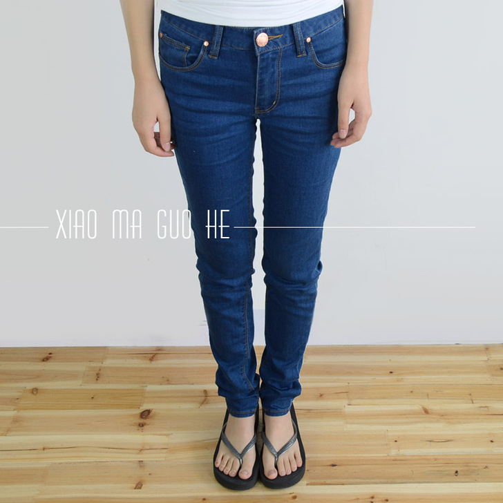 全新  夏季必备薄款显瘦蓝色牛仔裤长裤女