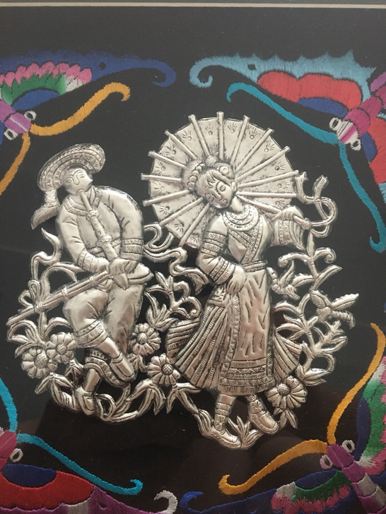 黔粹行，芦笙舞，纯银饰品，有吊牌，苗族手工...