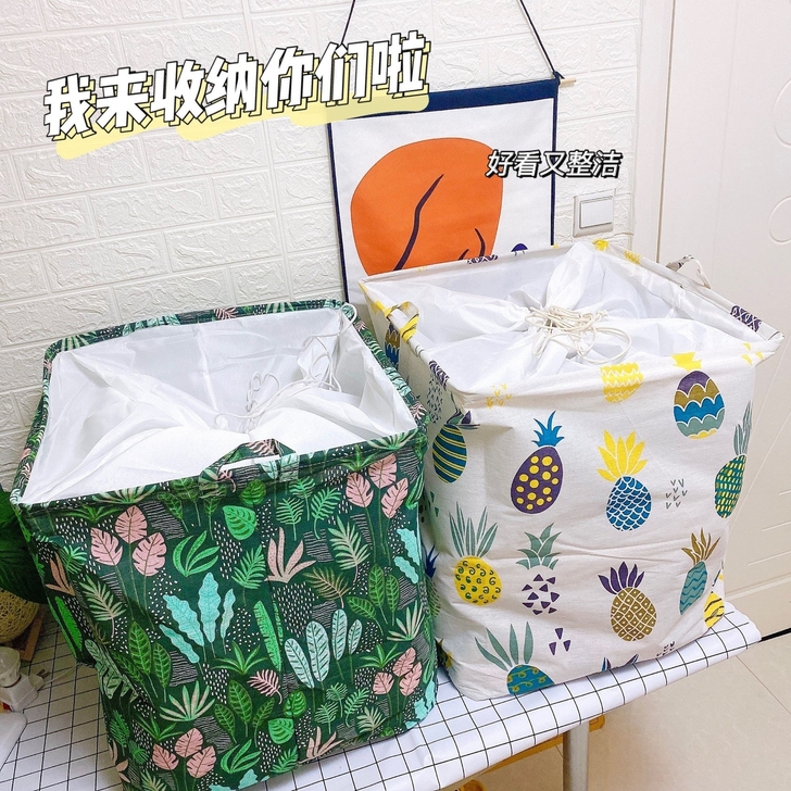 全新衣服收纳布艺收纳箱整理袋子大号家用被子...