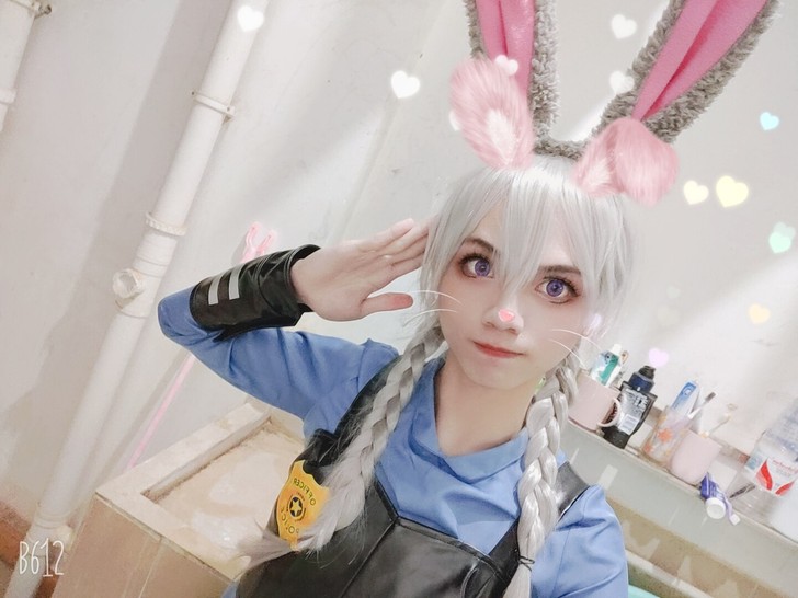 疯狂动物城朱迪cos 兔子警官 m码衣服+...