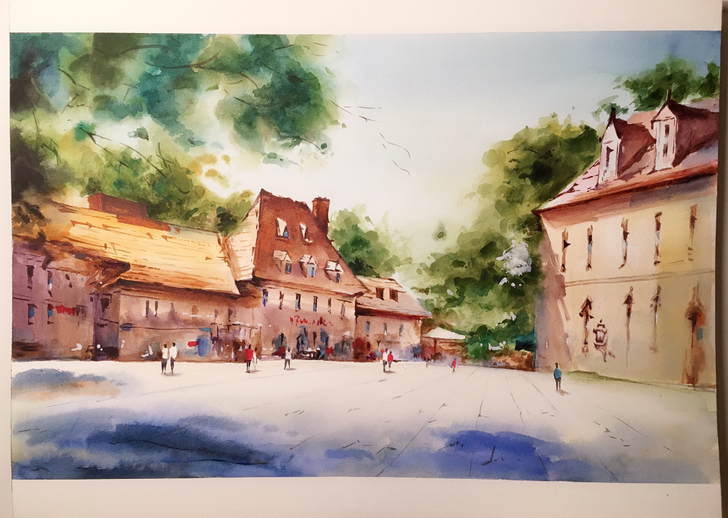 水彩画出售！水彩画！  水彩画作品出售