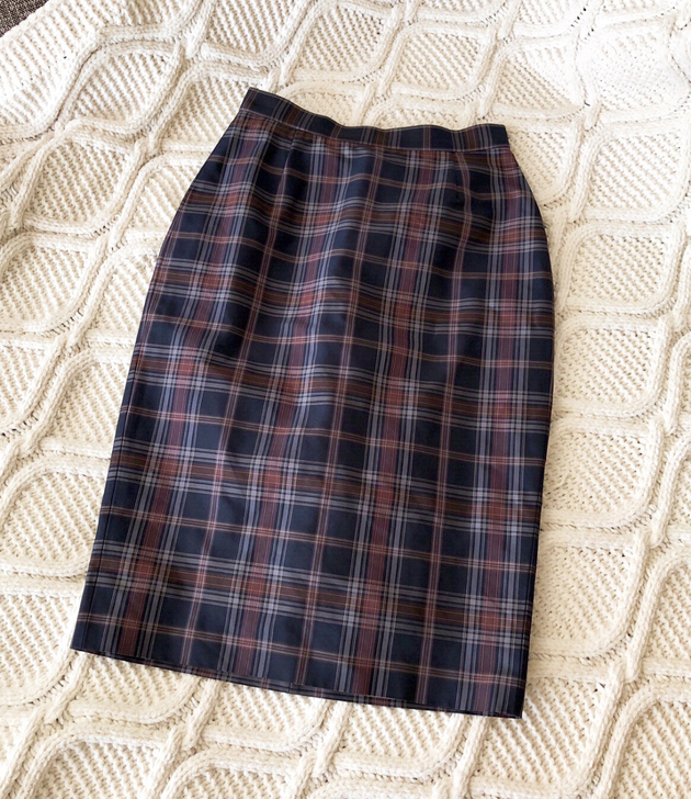 【特价】DSQUARED2格纹铅笔裙