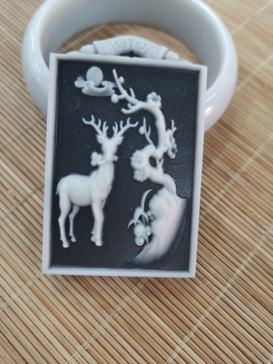 太极玉精品挂件,天然无粘接