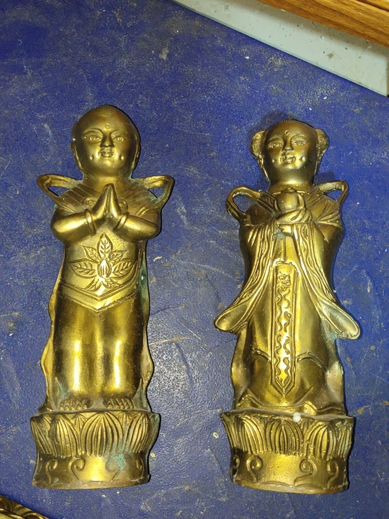 铜佛像，标价为一对的价格，不单出不议价，高...