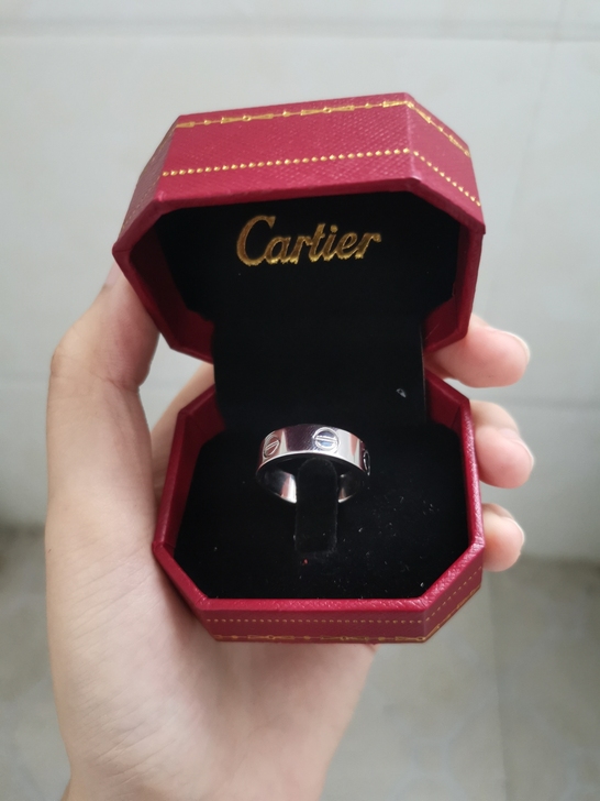 戒指新的，银色的 7码 54号圈，内直径1...