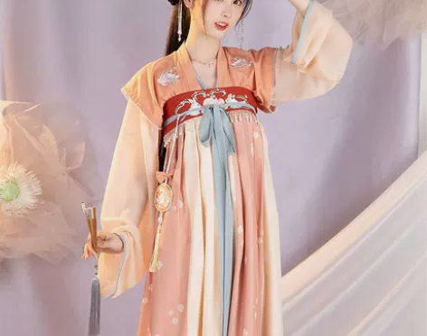 玉兔儿新款春秋季汉服女古装衣服一片式齐胸襦...
