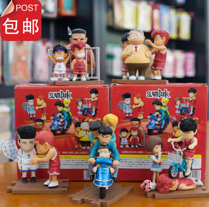 潮儿灌篮高手Q版手办模型5款场景公仔樱木花...