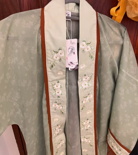 柒邑汉服，褙子外套L码，仅试穿，买来送女朋...