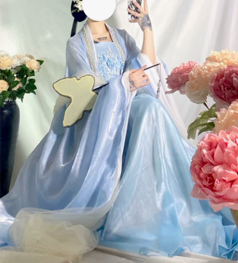 柒邑唐制诃子裙如梦全套S码，可小刀～ 感兴...