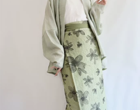 汉服半枫荷原创宋制汉服女吊带宋抹飞机袖上衣...