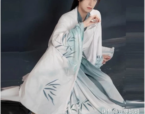 汉服男女情侣装青衣男女学生日常魏晋风交领齐...
