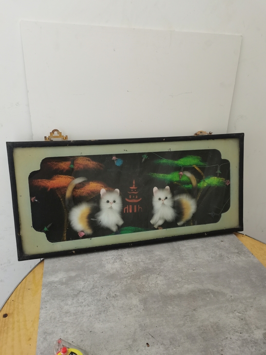 怀旧复古八十年代工艺品画，