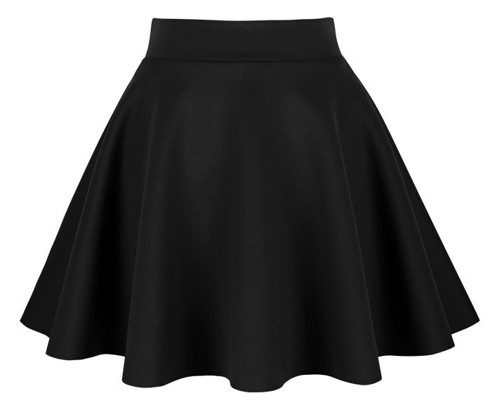 秋冬新款太空棉短裙高腰大摆伞裙半身裙大码A...