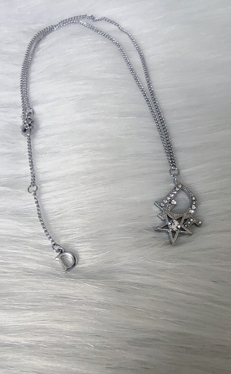 正品闲置Dior迪奥银色星星项链锁骨链 近...